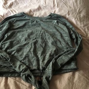 GYMSHARK DRAW STRING CROP TOP